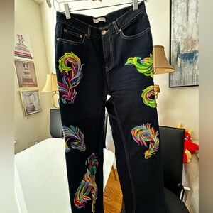 Area Denim dragon pants